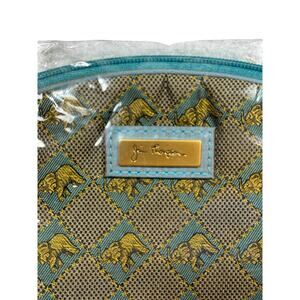 Jim Thompson Thai Silk Small Cosmetic Bag Elephant Print New